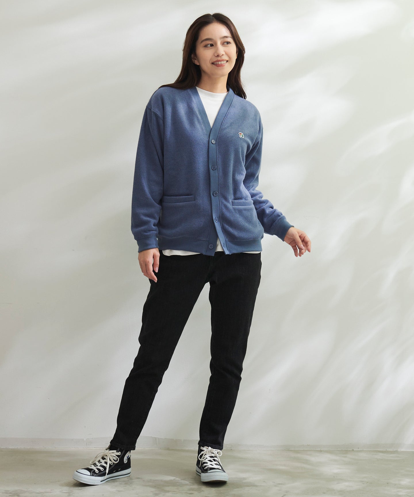 Arnold Palmer シェア T/Rブークレカーディガン + ロングTシャツセット